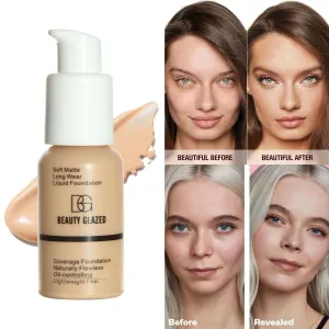 Beauty Glazed Matte Concealer Liquid Foundation High Covering Foundation