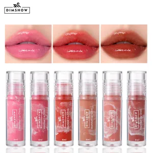 Marble Pattern Mirror Lip Glaze Texture Essence Curing Lip Mask Easily Colored Lip Gloss