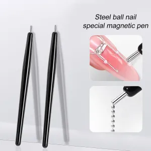 Special Magnetic Pen For Nail Art Steel Ball High Precision Magnet Stone Special Magnet Tool For Nail Art Shop