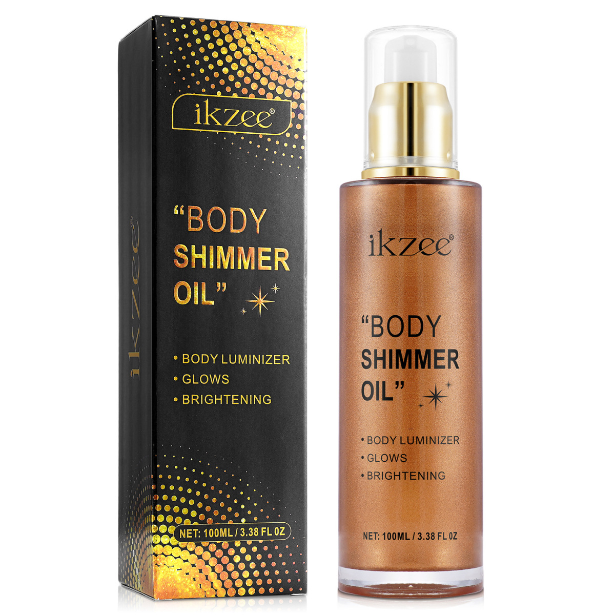 Wholesale Ikzee Body Glitter Oil Face High Gloss Brightening