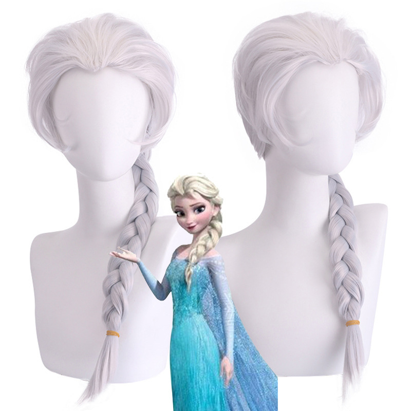 Wholesale Lord Santa D'Cos Wig Frozen Wig Elsa Single Whip