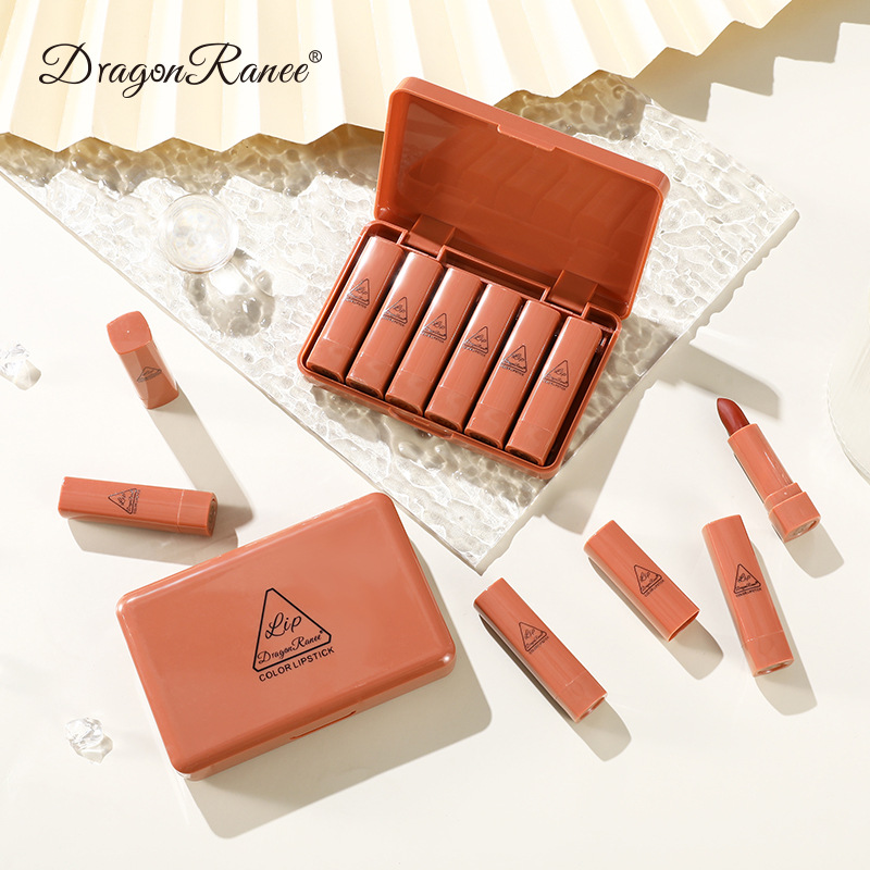 Wholesale Dragon Ranee Mini Cute Sample Lipstick Set Matte 6 Nude