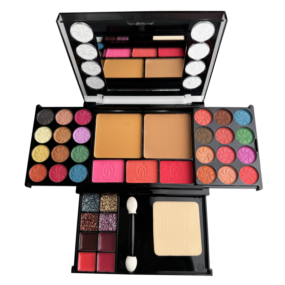 Wholesale Glazzi Eye Shadow Powder Cake Blush Lip Glaze Suit Easy