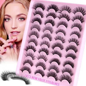 Oblique Flying Fox Eye False Eyelashes 7 Pairs Of Artificial Eye Tail Lengthened Thick Curled False Eyelashes