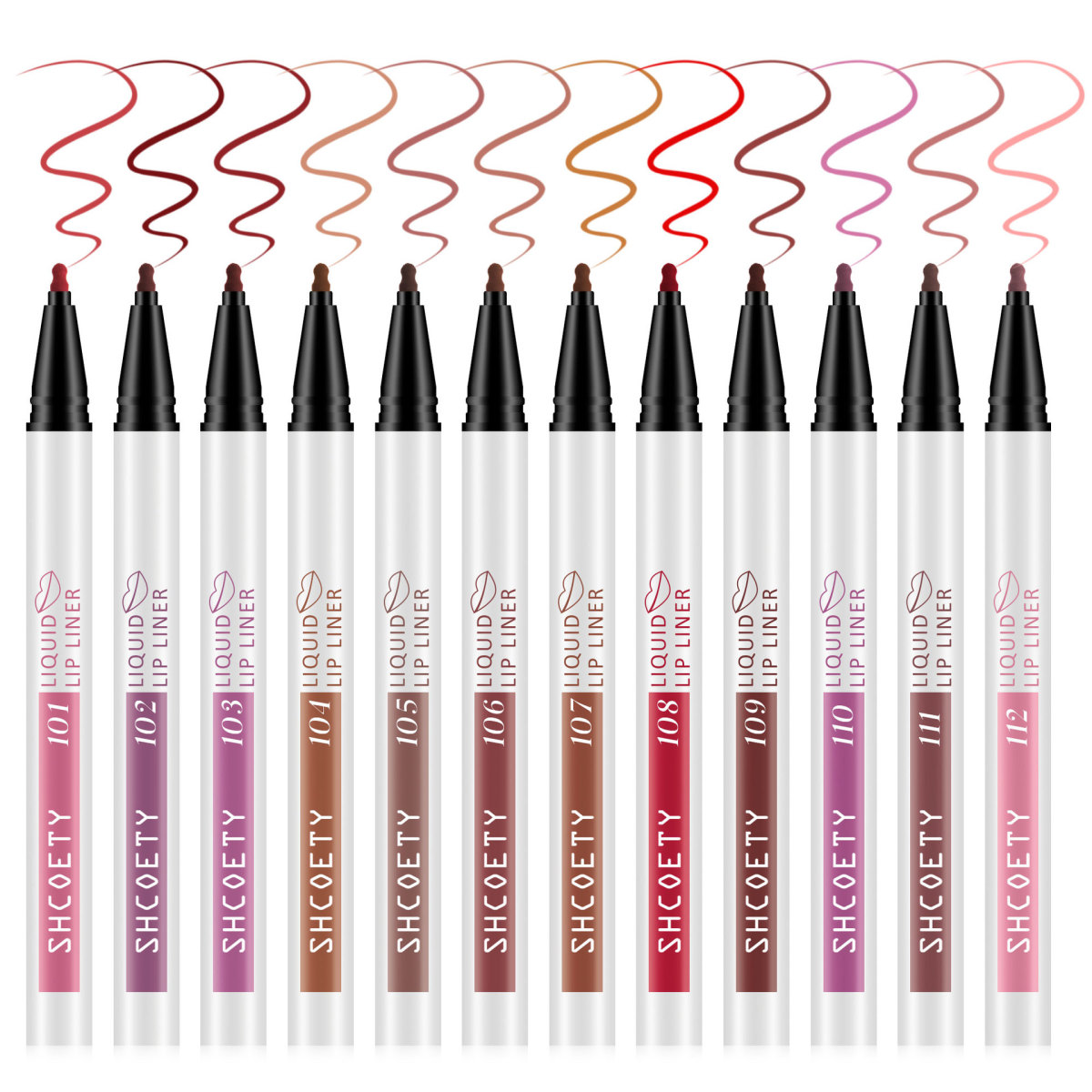Wholesale Shcoety Matte Liquid Lip Liner Suit Matte Lip Glaze