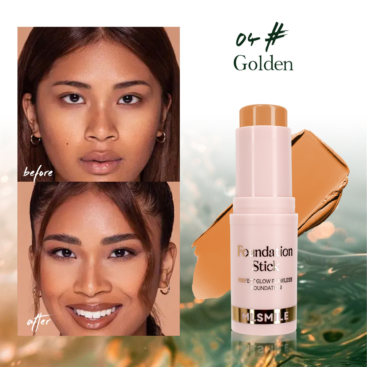 Wholesale Mlsmile 6 Color Foundation Stick Waterproof Sweatproof