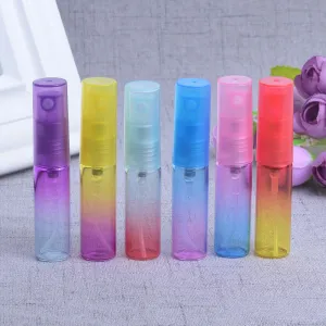 5Ml Multicolor Glass Perfume Bottle Press Pump Head Sample Bottle Ultra-Fine Atomized Spray Bottle Liquid Cosmetic Bottle