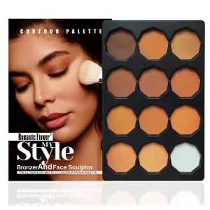 12 Colors High Gloss Makeup Pangu Copper Powder Face Makeup Matte Waterproof