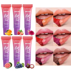 Julystar Lip Makeup Fruity Tear Lip Glaze Matte Base Color Waterproof Tear Lipstick