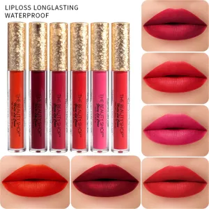 Bsimone Velvet Matte Lip Glaze Easy To Color Development Moisturizing Lip Gloss Makeup Lipstick