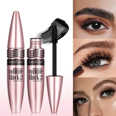 Qibest Mascara Waterproof Not Easy To Faint Slender Thick Curly Elongated Long Lasting Styling Big Eye Eyelash Makeup