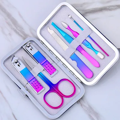 Creative Nail Clippers 4-Piece Tool Gift Box Nail Clippers Manicure Macaron Suit Nail Clippers