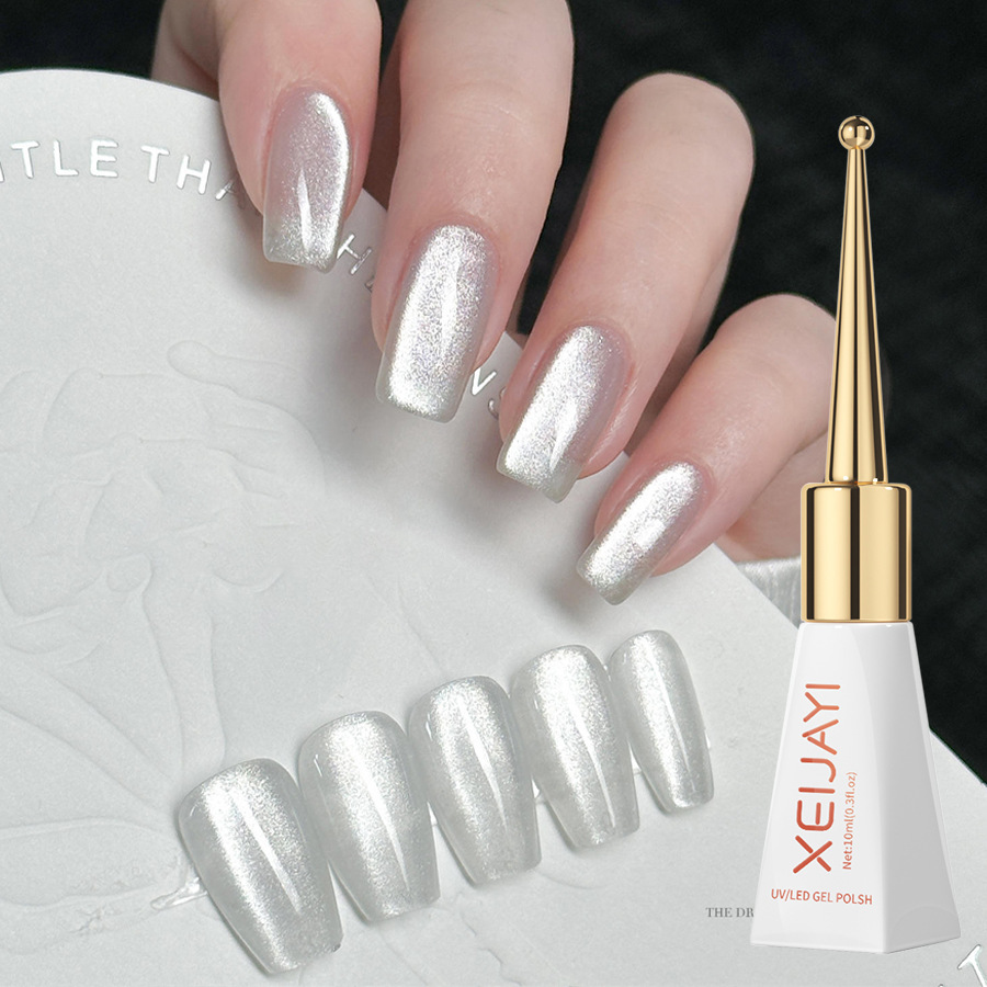 Wholesale Mirror Porcelain White Cat'S Eye Nail Polish Glue 2024