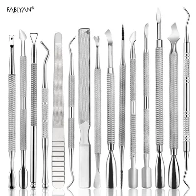 Nail Art Dead Skin Fork To Remove Dead Skin Fingernail Tool Double Head Dead Skin Knife To Clean Horny Edge Nail Push