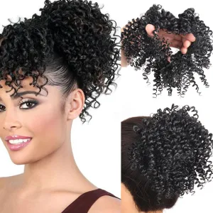 Wig WomenS Screw Curl Hair Ring Small Roll WomenS Wig Ring Pony Tail Artificial Hair Wig Ring Wig Ring