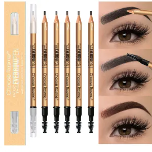Choose Rasme Pull-Wire Double-Head Eyebrow Pencil Waterproof Non-Smelling Genuine Goods Wooden Hard Core Eyebrow Pencil