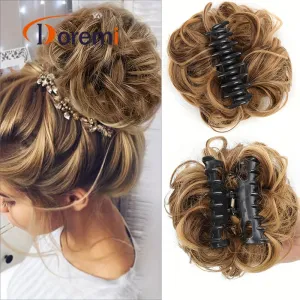 Wig Hair Ring Headdress Grab Clip Hair Bun Flower Bud Ball Head Messy Hair Ring Hair Weave