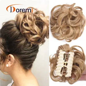 Wig Hair Bun Fluffy Hair Bag Bud Ball Head Grasping Clip Style Lazy High Temperature Silk Fluffy Hair Weave
