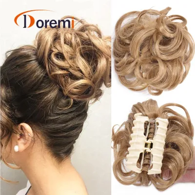 Yunkai Wig Gradient Big Wave Long Curly Hair Wig One Piece Can Be Adjusted Freely Fishing Line Hair Extension Piece