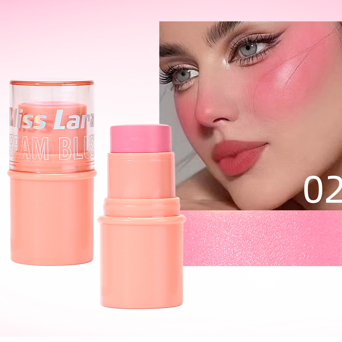 Wholesale Miss Lara Blush Stick Paste Rouge Lip Cheek Eye Multi