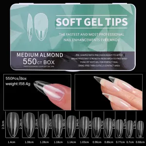 Nail Art Wear Special Nail Piece No Grinding Ultra-Thin Seamless Fake Nail Patch Nail 550 Pieces