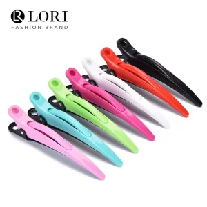 Hair Plastic Clip Hair Positioning Partition Aluminum Clip Stylist Styling Bangs Makeup Dolphin Clip