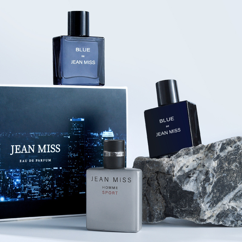 Wholesale Jean Miss Blue Men'S Perfume Suit Three-Piece Set