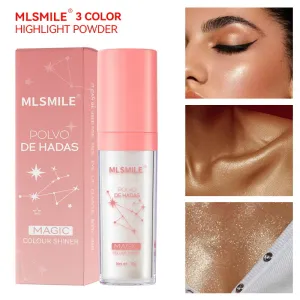 Mlsmile Makeup 3-Color Whole Body Brightening High-Gloss Patting Powder Natural Three-Dimensional Fine Flashing High-Gloss Powder
