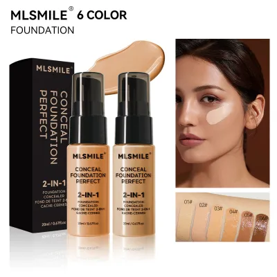 Mlsmile Liquid Foundation Matte Matte Flawless Oil Control Makeup Front Concealer Bb Cream Natural Hold Makeup