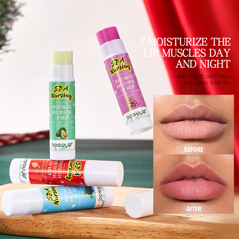 訳あり商品 Flavor Fruit Bosuya Wholesale Lip Has Box Gift Christmas Balm レッグウェア