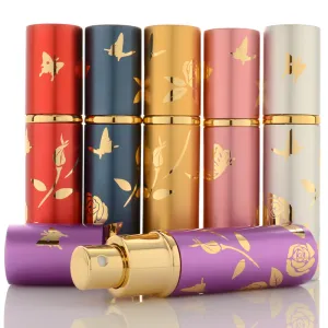 10Ml Sample Perfume Bottle Aluminum Tube Spray Empty Bottle Glass Liner