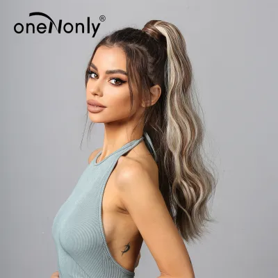 Wig Female Hair Piece To Increase Hair Volume Curl Wig Piece High Temperature Silk Big Wave 3 Pieces 45Cm