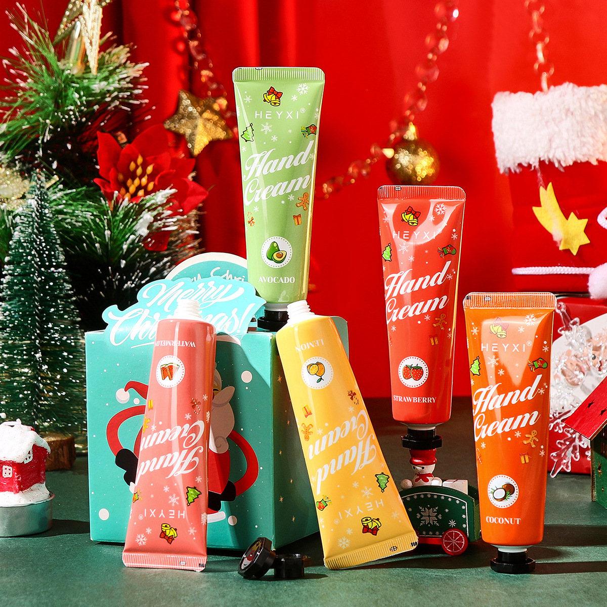 Wholesale Heyxi Hand Cream Suit Christmas Moisturizing Tight