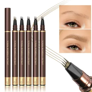 Pudaier Liquid Four Fork Eyebrow Pencil Wild Eyebrow Four Split Eyebrow Pencil Eyebrow Liquid