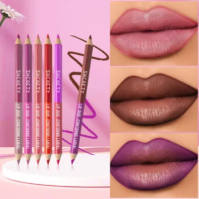 Twelve Color Foam Lip Pen Waterproof Not Easy To Stick Cup Matte Velvet Lipstick Pen Makeup Lip Liner Suit