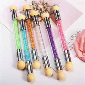 Nail Art Tools Gradient Pen Vignetting Pen Point Color Pen Phototherapy Point Color Glue Sponge Pen Double Head Washable Can Be Changed