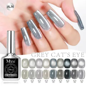 Grey CatS Eye Nail Glue Glass Bead Stone CatS Eye Nail Glue Manicure