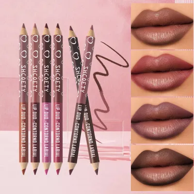Twelve Color Foam Lip Pen Waterproof Not Easy To Stick Cup Matte Velvet Lipstick Pen Makeup Lip Liner Suit