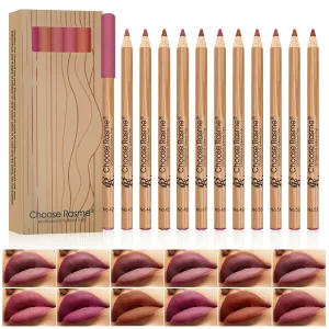 Choose Rasme Nude Matte Lip Liner Suit Outline Lip Beauty Makeup 12 Color Lipstick Lip Pen