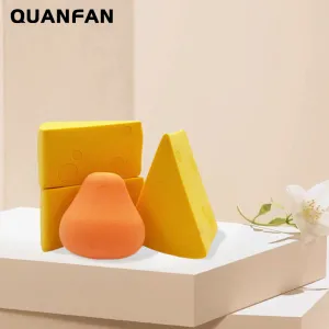 Gâteau au fromage, gouttes d'eau en forme spéciale, maquillage beauté, œufs qui ont disparu dans l'eau, éponge à maquillage double usage (sec et humide), maquillage beauté