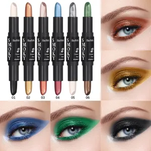 Baolishi Double Head Highlight Stick Fit Shadow Nose Shadow Concealer Stick High Pearlescent Eyeshadow