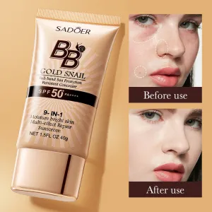 Sadoer Concealer Foundation Sunscreen Gold Snail Bb Cream