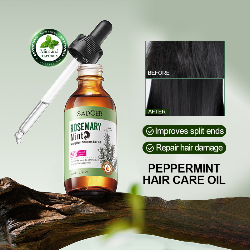 Wholesale Peppermint Rosemary Botanical Hair Care Essential Oil