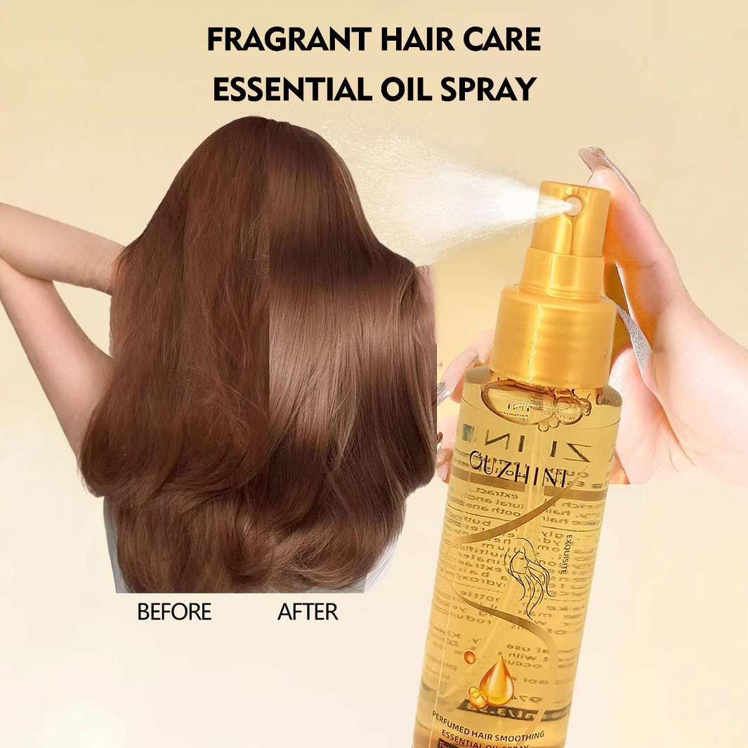 Wholesale Ouzhini Perfume Softening Hair Care Essential Oil Spray